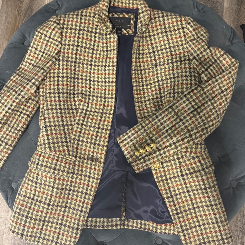 J. Crew Multicolor Plaid Jacket